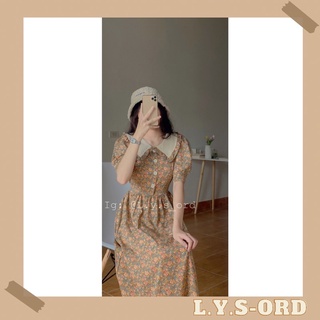 Váy hoa nhí vintage bèo cổ siêu xinh