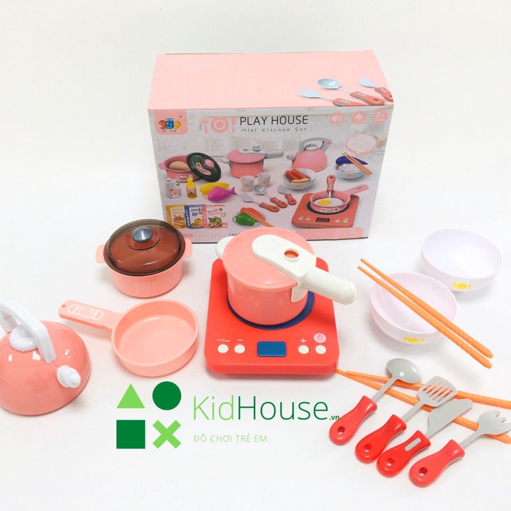 Bộ đồ chơi nấu ăn mini đồ chơi nhà bếp set 36 chi tiết dành cho bé giúp bé phát triển tư duy thương hiệu Kidhouse.vn