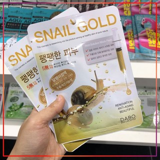 Miếng Đắp Mặt Nạ Trắng Da DABO Tinh Chất Ốc Sên