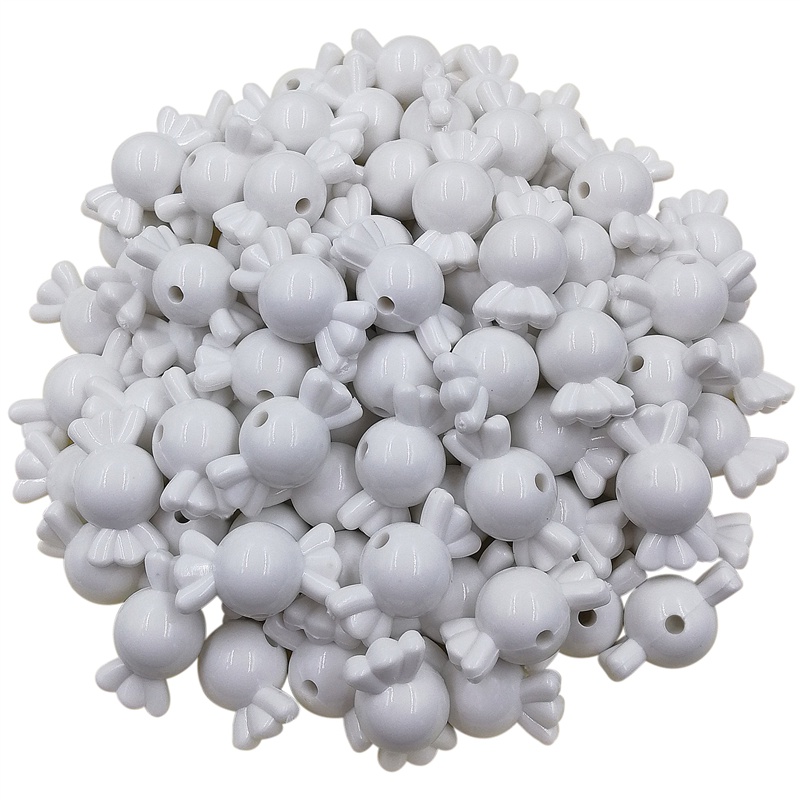 Set 30 Hạt Nhựa Acrylic Nhiều Màu Kích Thước 22x12mm Làm Trang Sức Thủ Công