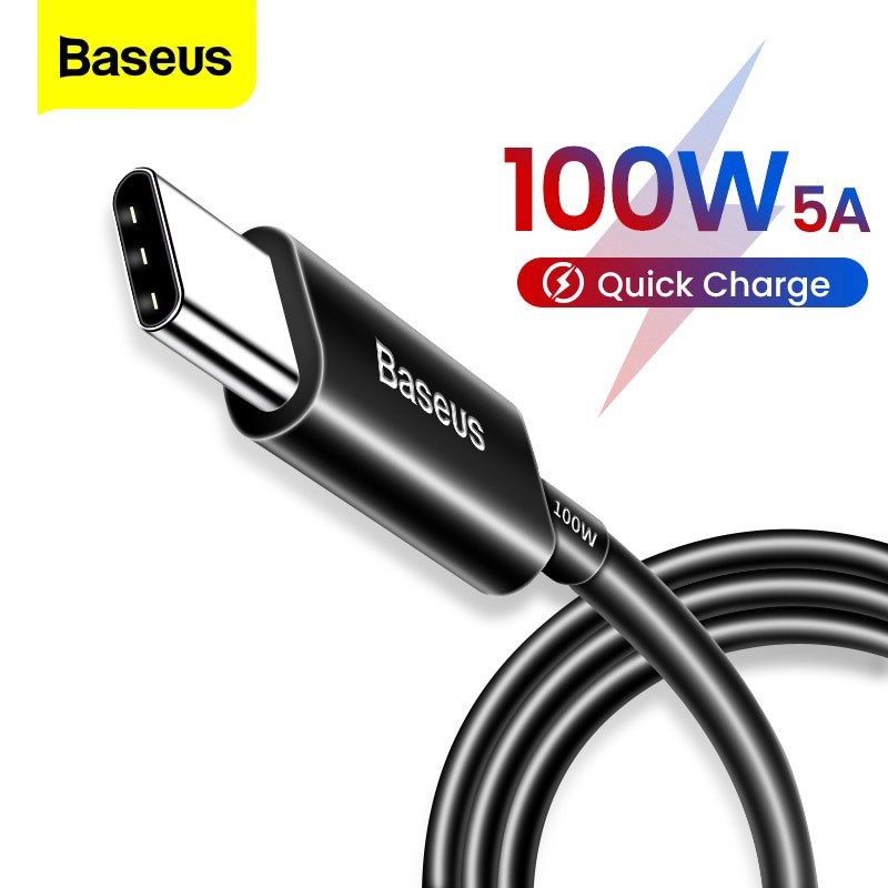 🌟CHÍNH HÃNG🌟 Dây cáp sạc Baseus từ USB C sang USB Type-C hỗ trợ QC 4.0 100W cho Xiaomi /Huawei /MacBook 100W BH ĐỔI MỚI