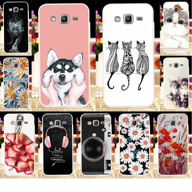 Ốp lưng nhựa TPU mềm họa tiết nhiều màu cho Samsung Galaxy J2 Prime Grand Prime 2016