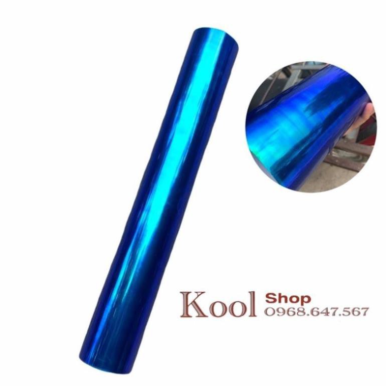 Decal Xuyên Đèn 7 Màu Khổ Cao 60cm x 1 mét Màu Xanh Dương