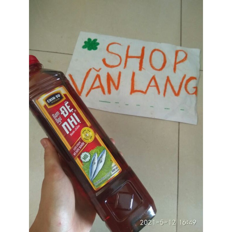 Nước Mắm Chin Su Đệ Nhị chai 800 ml - Hàng Chính hãng