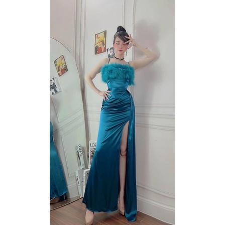 Ms1275V ĐẦM BODY HAI DÂY PHỐI LÔNG full size S/M/L/XL