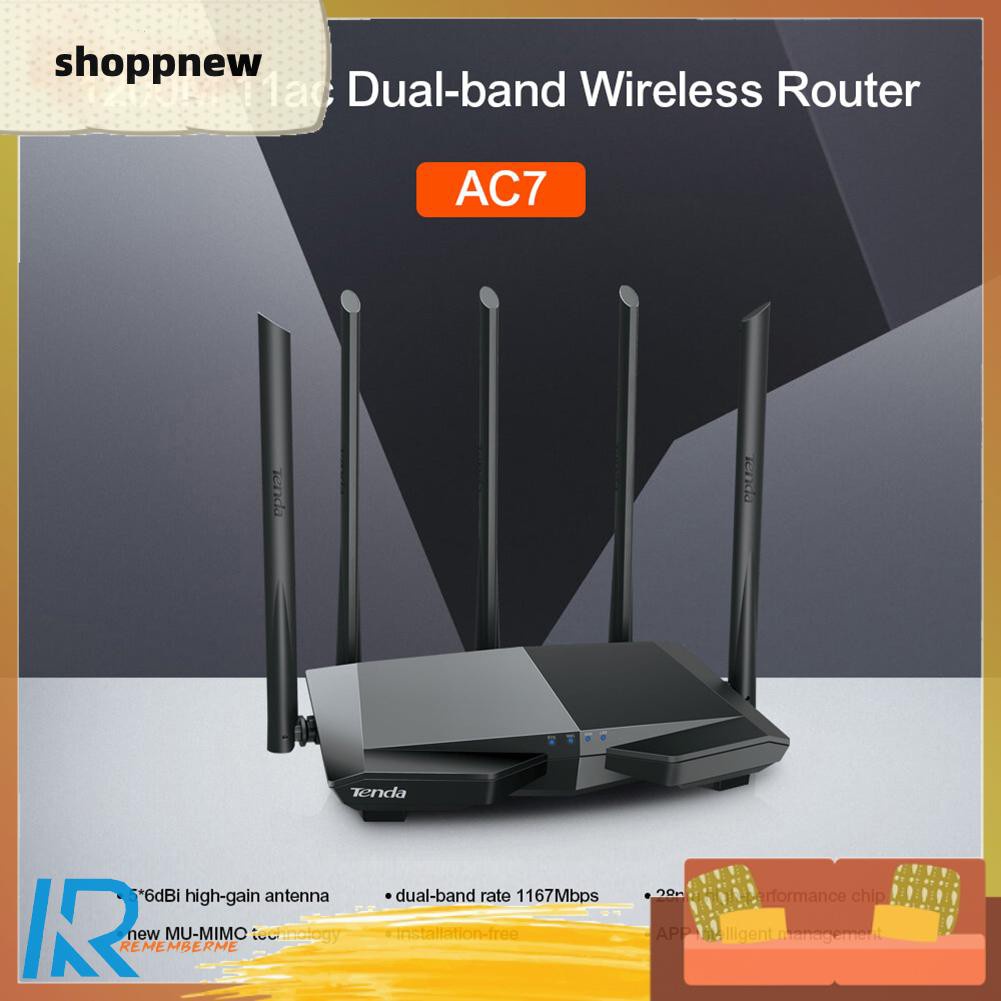 Thiết Bị Mở Rộng Wifi Tenda Ac7 1200m 2.4 + 5ghz Kèm 5 Ăng Ten