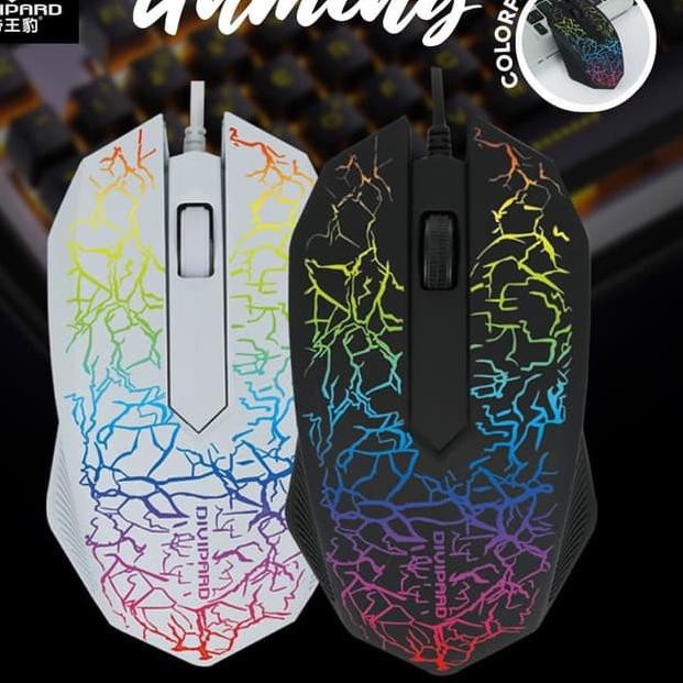 Chuột Quang Gaming Divipard Op30 3200 Dpi Có Đèn Nền Nhiều Màu