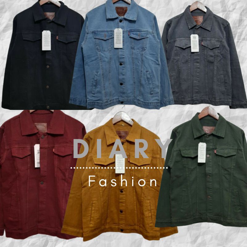LEVIS Áo Khoác Jean Oversize Cho Nam Và Nữ