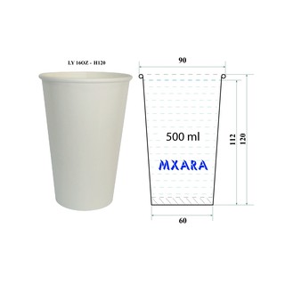 300 Ly giấy 16oz trắng Mxara