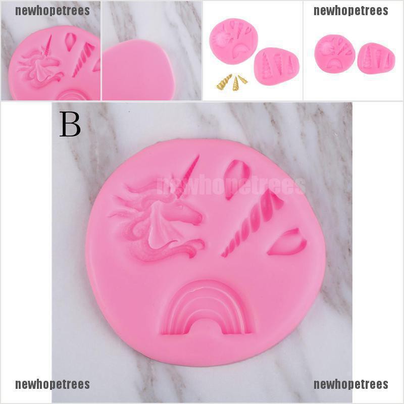 Khuôn silicon làm bánh hình kỳ lân dễ thương tiện dụng