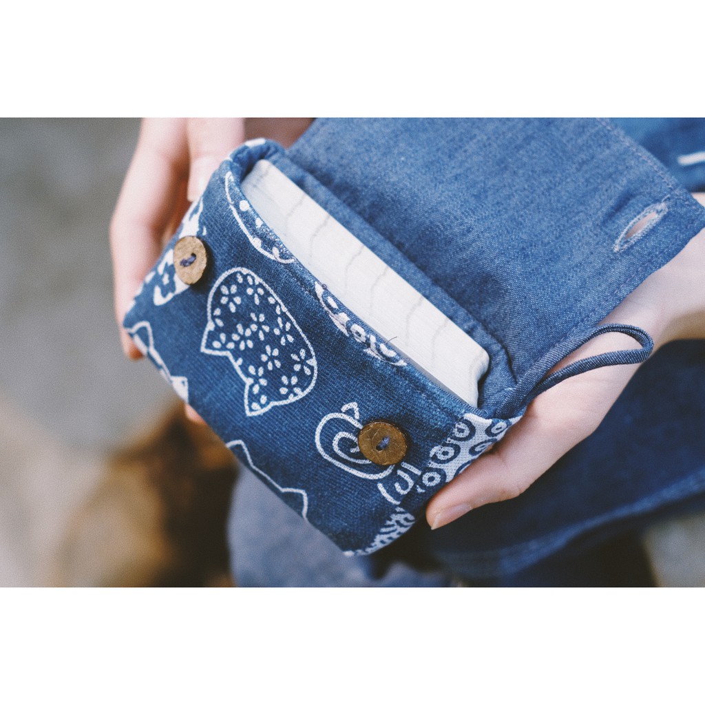 Túi đựng bài TAROT họa tiết Mèo/Jean || Kích thước 12*7*4 cm