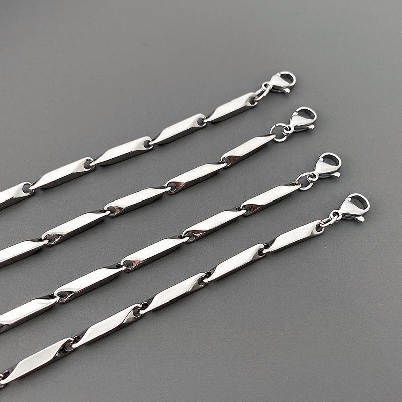 Dây chuyền nam inox hỏa tiễn 3mm trơn thép không gỉ