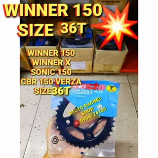 Dĩa 36t winner 150/winner x/sonic 150/cbr 150 verza chính hãng recto