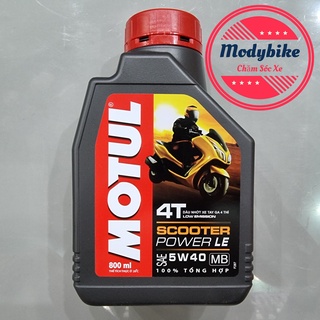Nhớt xe tay ga motul scooter power le 5w40 800ml