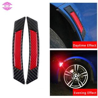 NIC Car Wheel Eyebrow Car Reflective Stickers Body Warning Tape Car Door Sticker Universal 2pcs for Decal
