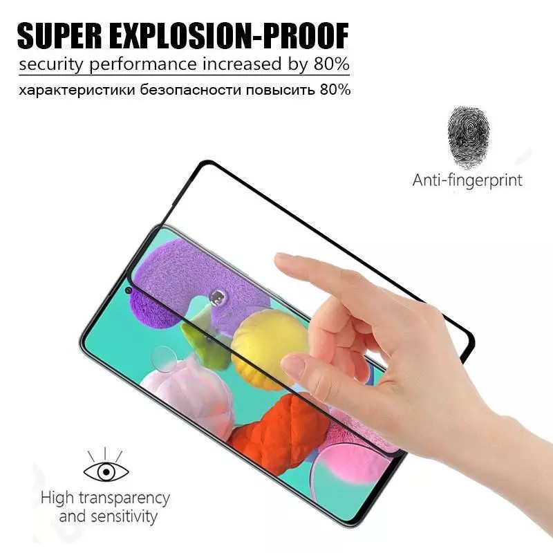 Kính cường lực 9D cho For Samsung Galaxy A54 A34 A24 A73 A53 A33 A23 A14 A13 A03 4G 5G S22 Plus S21 Fe 5G