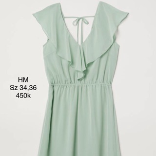 Đầm xanh HM size 34