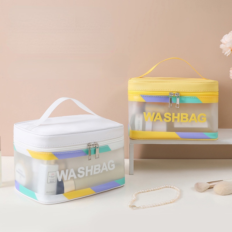 Túi Đựng Mỹ Phẩm Bằng Da pu Chất Lượng Cao Tiện Dụng Khi Đi Du Lịch