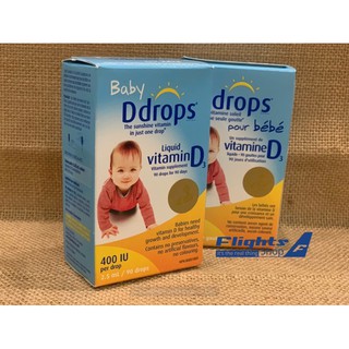 Baby Ddrops Vitamin D3 dạng nhỏ giọt, 400 IU 90 giọt