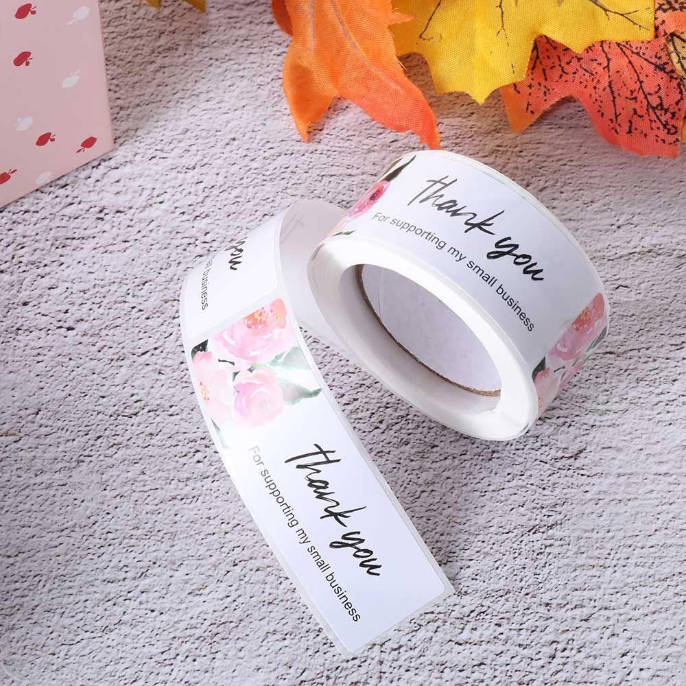 JONYE Nhãn Dán Hình Vuông In Chữ Thank You Độc Đáo Trang Trí Gói Quà DIY
