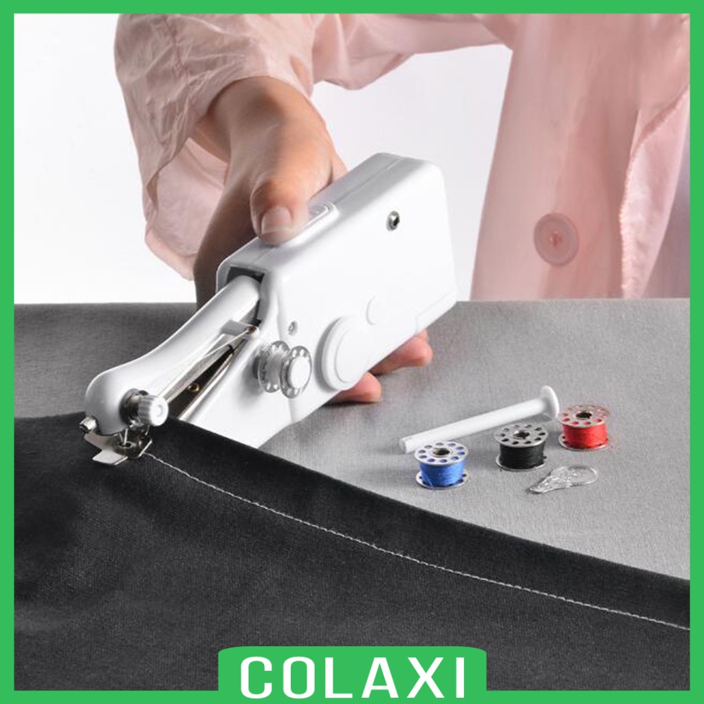 [COLAXI] Handheld Sewing Machine Portable Mini Electric Stitching Device Quick Handy