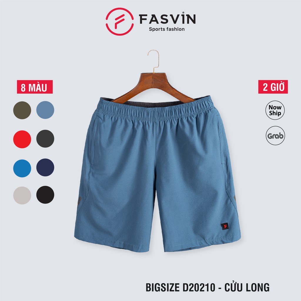 Quần short Big Size thể thao nam Fasvin D20210.SG thiết kế mạnh mẽ khoẻ khoắn chất vải cao cấp