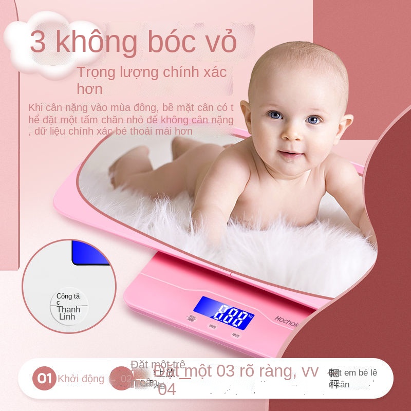 ▣✎✑Huachao Baby Scale Home Cân trẻ em Cân điện tử Cân sơ sinh Cân trẻ sơ sinh Cân chính xác