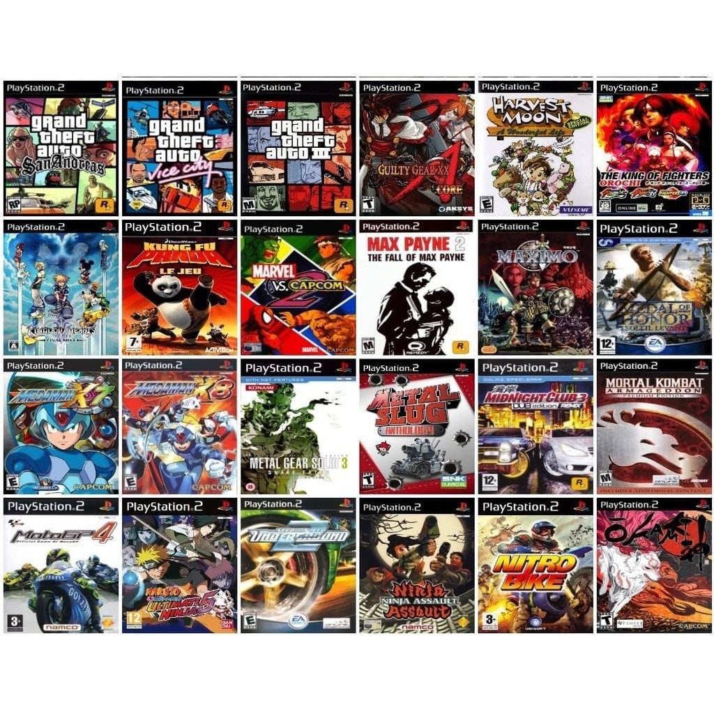 Máy chơi Game Playstation PS2 chạy ổ cứng 500GB (Hỗ trợ cài game theo yêu cầu) | BigBuy360 - bigbuy360.vn