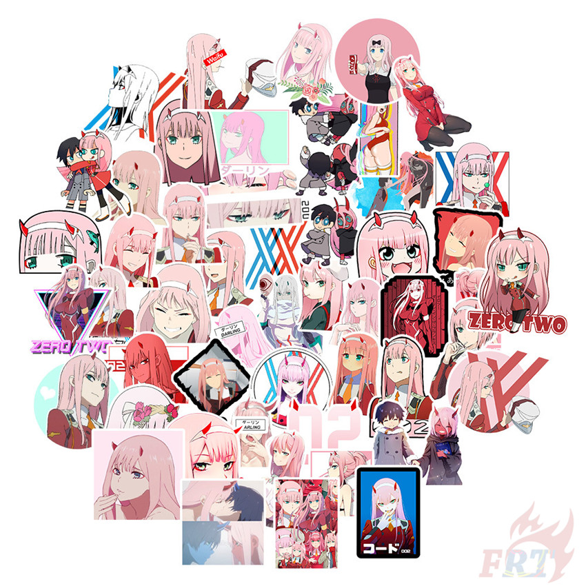 ❉ DARLING in the FRANXX - Series 04 Anime Stickers ❉ 50Pcs/Set DIY Fashion Waterproof Decals Doodle Stickers