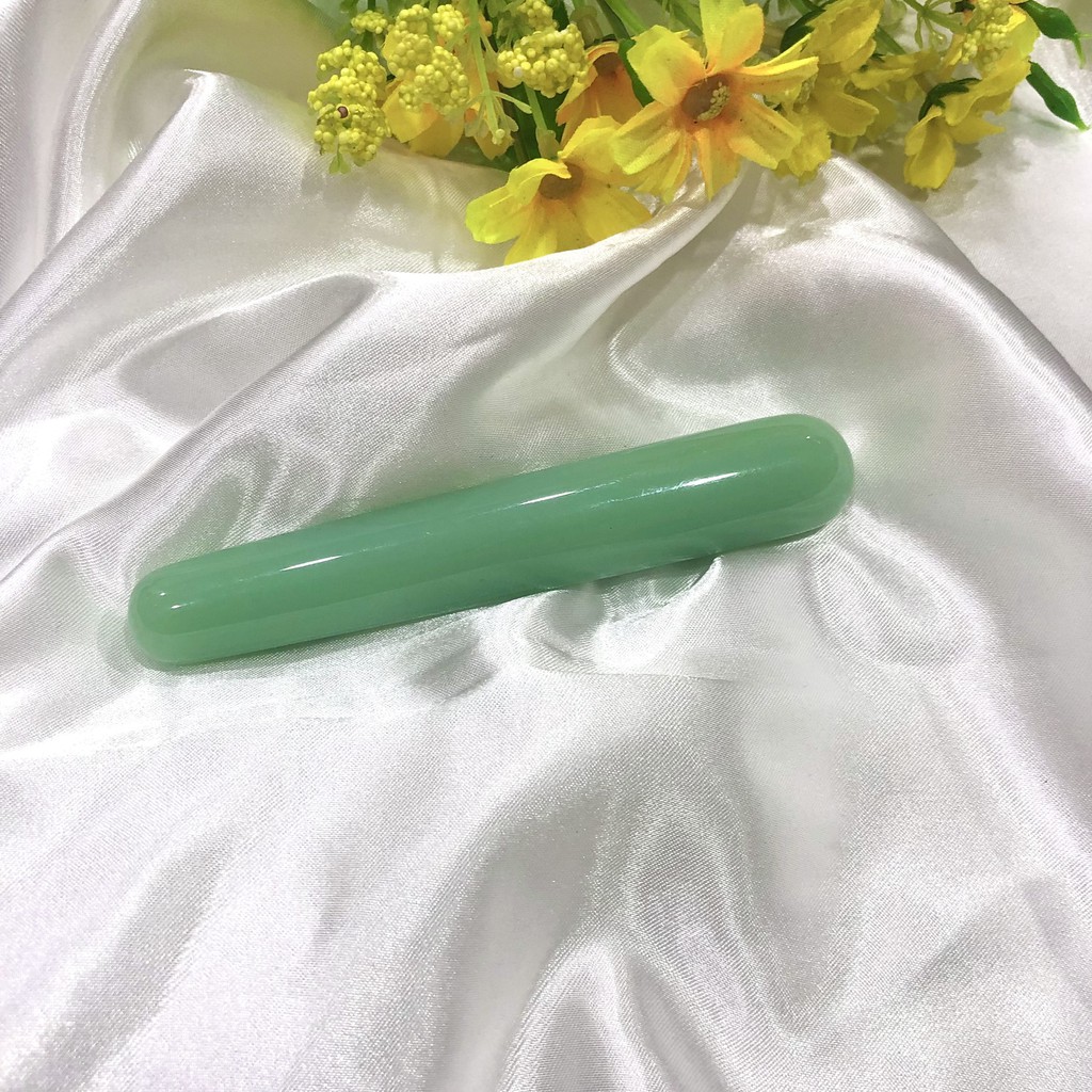 Cây ân huyệt, massage bằng đá màu Xanh-Đầu Lớn