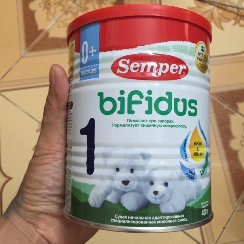 Sữa Semper Bifidus số 1 , số 2 Nga 400g date t8/2023