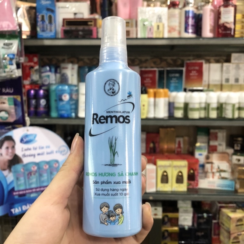 Xịt chống muỗi Remos Mentholatum hương Sả Chanh 150ml