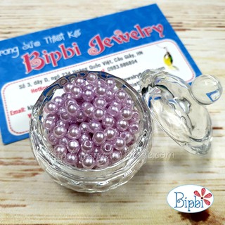 250 viên nhựa giả ngọc trai màu tím