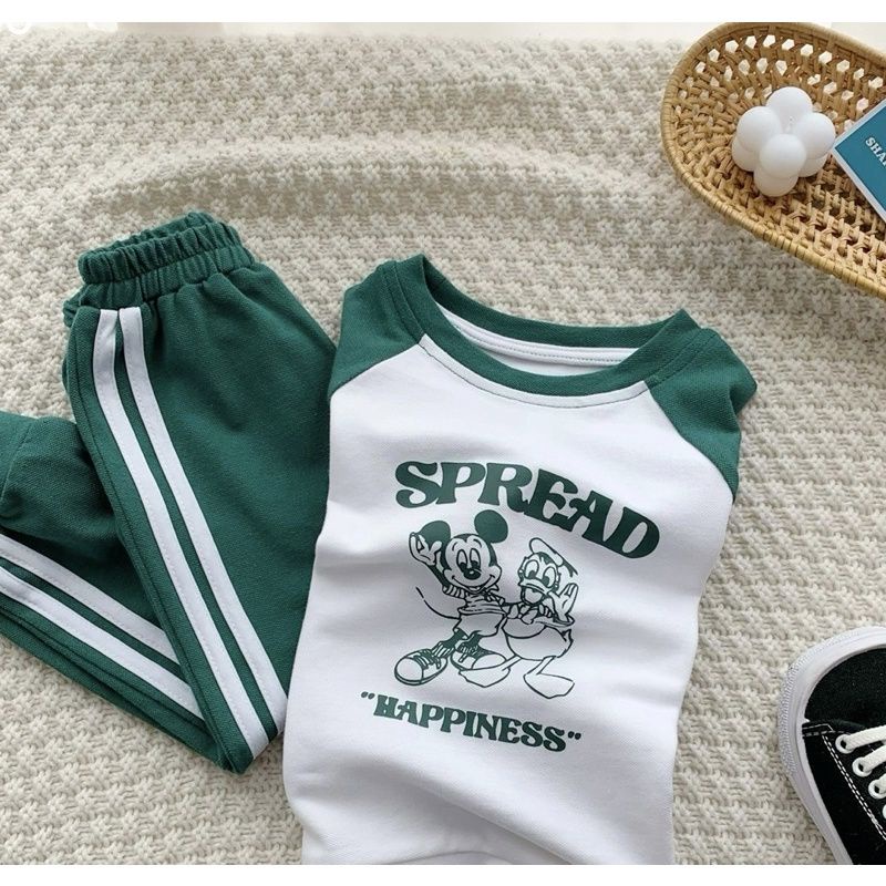 BỘ DA CÁ TRẮNG PHÔI XANH HOẠT HÌNH SPREAD