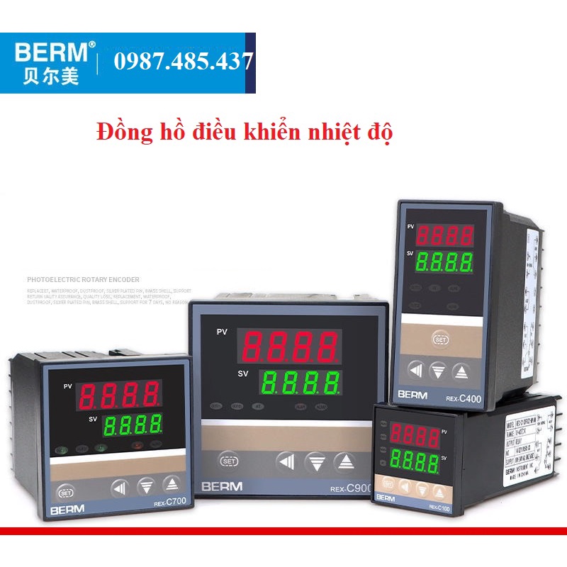Đồng hồ hiển thị và điều khiển nhiệt độ REX - C700 , REX - C100 BERM - điều khiển nhiệt độ 0-400 độ C