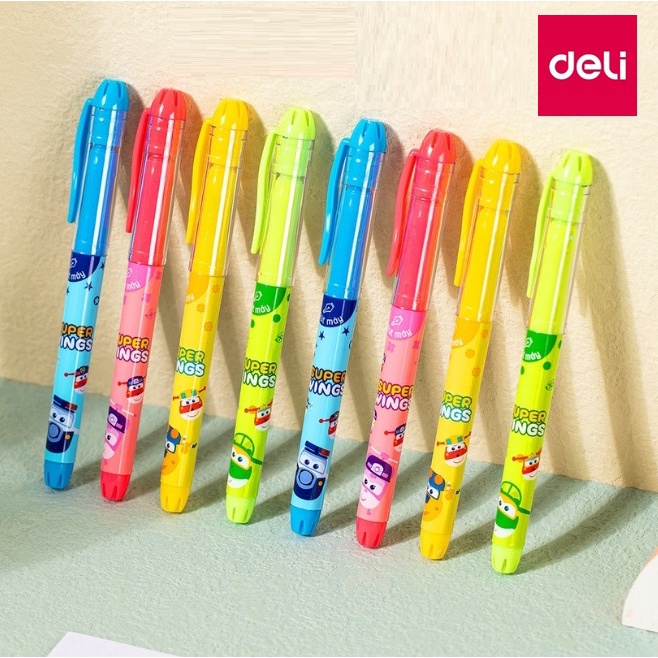 Bút máy Deli nhiều họa tiết đẹp CQ894 / Bút mực luyện chưa đẹp Q894