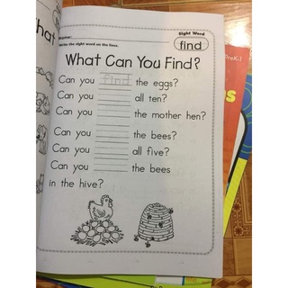 (Tặng file nghe) Bộ 4 cuốn sight words cho bé