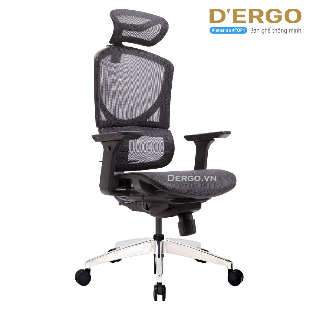 Ghế Công thái học Ergonomic GTChair I-see M (Medium - Black)