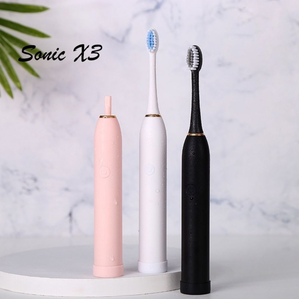 [Combo] Bàn chải điện sonic x3 và giá đỡ bàn chải, bàn chải đánh răng tự động - X3G