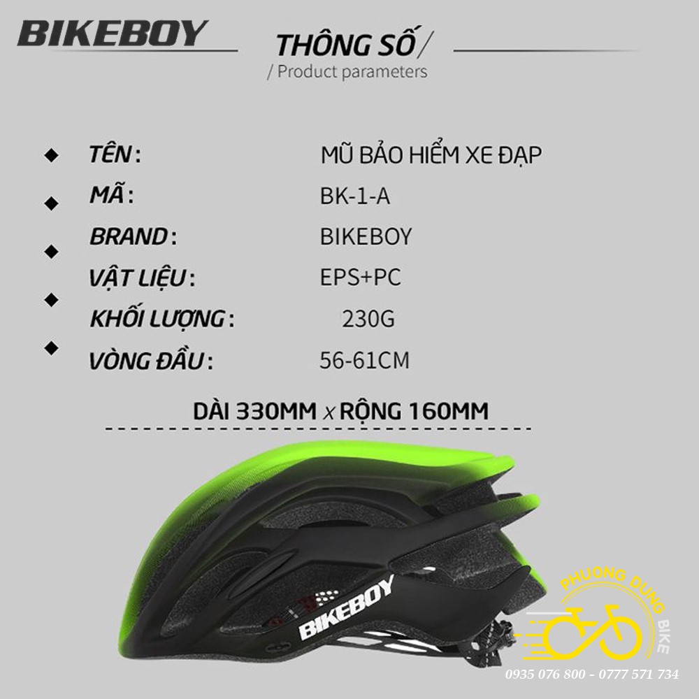 Mũ bảo hiểm xe đạp thể thao BikeBoy BK-1-A