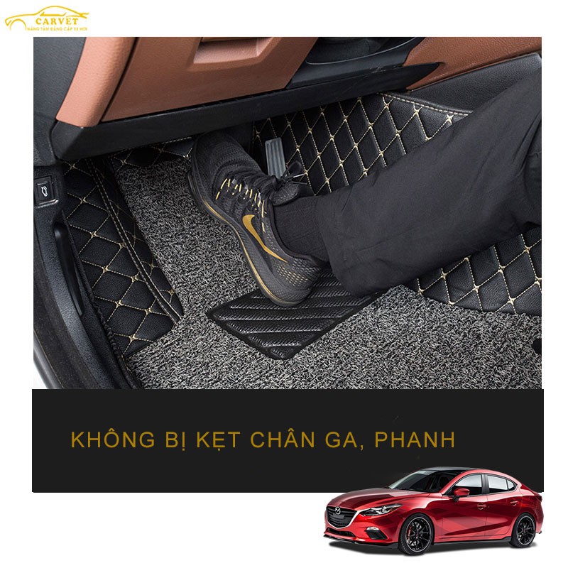 Thảm Lót Sàn Da Không Mùi Không Thấm Nước Dành Cho Xe Honda City, Honda Civic, Honda Brio