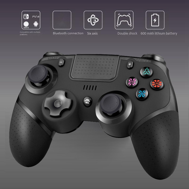 Game Controller Wireless Gamepad for PS4/IOS13/Android with USB Cable