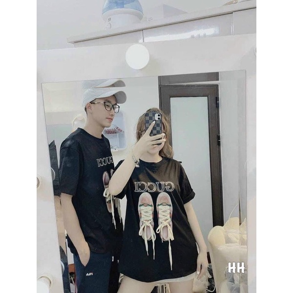 Áo Thun hình đôi giày  ÁO PHÔNG CHẤT TUYẾT NHUNG LOẠI 1