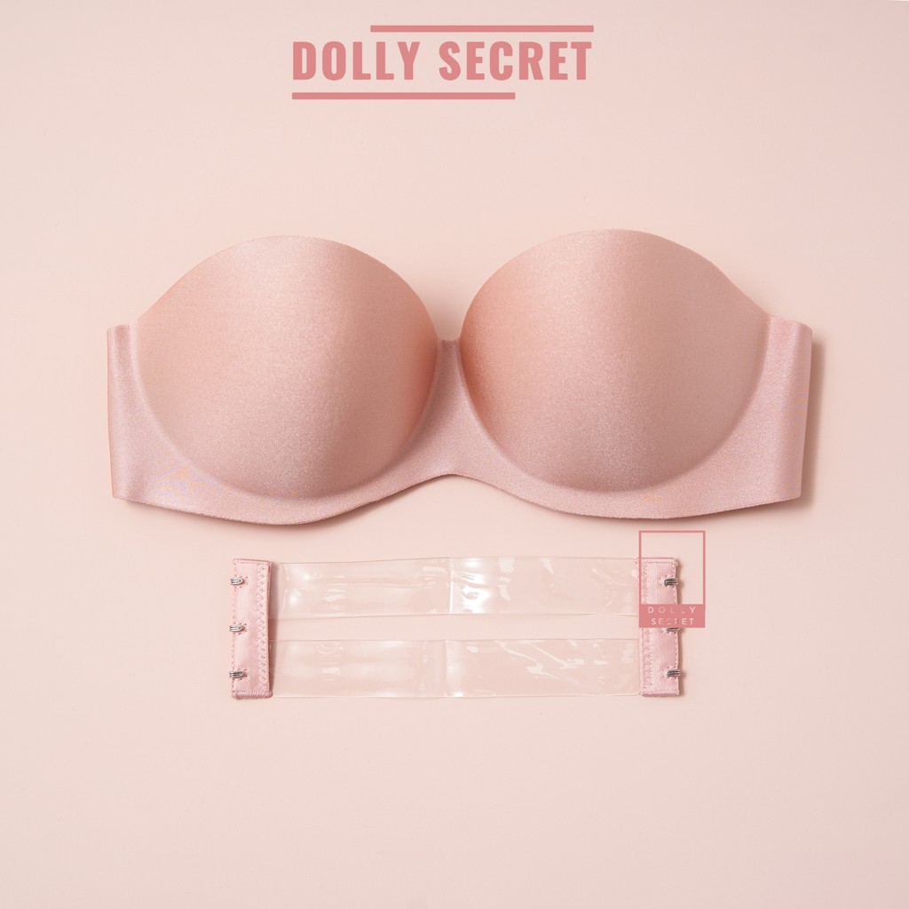 Áo lót nữ su đúc không dây chống tuột mút dày nâng ngực tặng kèm đai trong DOLLY SECRET A05 | BigBuy360 - bigbuy360.vn