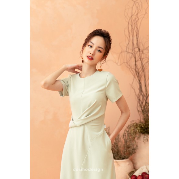[COSMO Design] Ôm Xanh Mint Xếp Vặn Eo | BigBuy360 - bigbuy360.vn