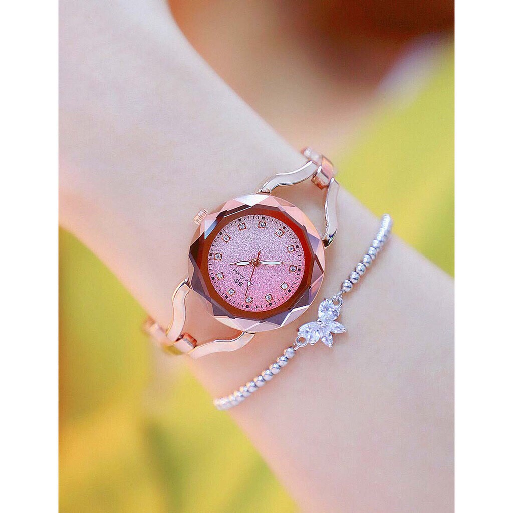 Đồng hồ nữ BEE SISTER BS02 mặt vát cạnh tuyệt đẹp | BigBuy360 - bigbuy360.vn