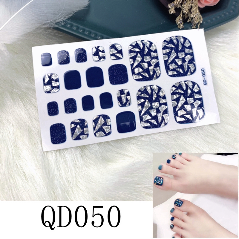 We Flower [Hàng mới về] Miếng dán trang trí móng chân họa tiết tùy chọn thời trang cho nữ