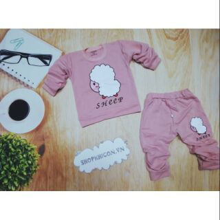 Combo 2 bộ cừu cho bé gái size 3