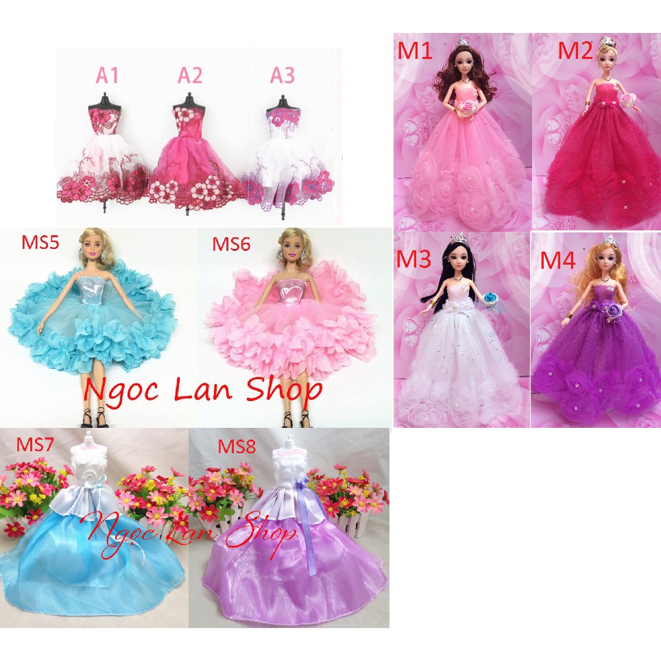 Đầm búp bê nhiều loại