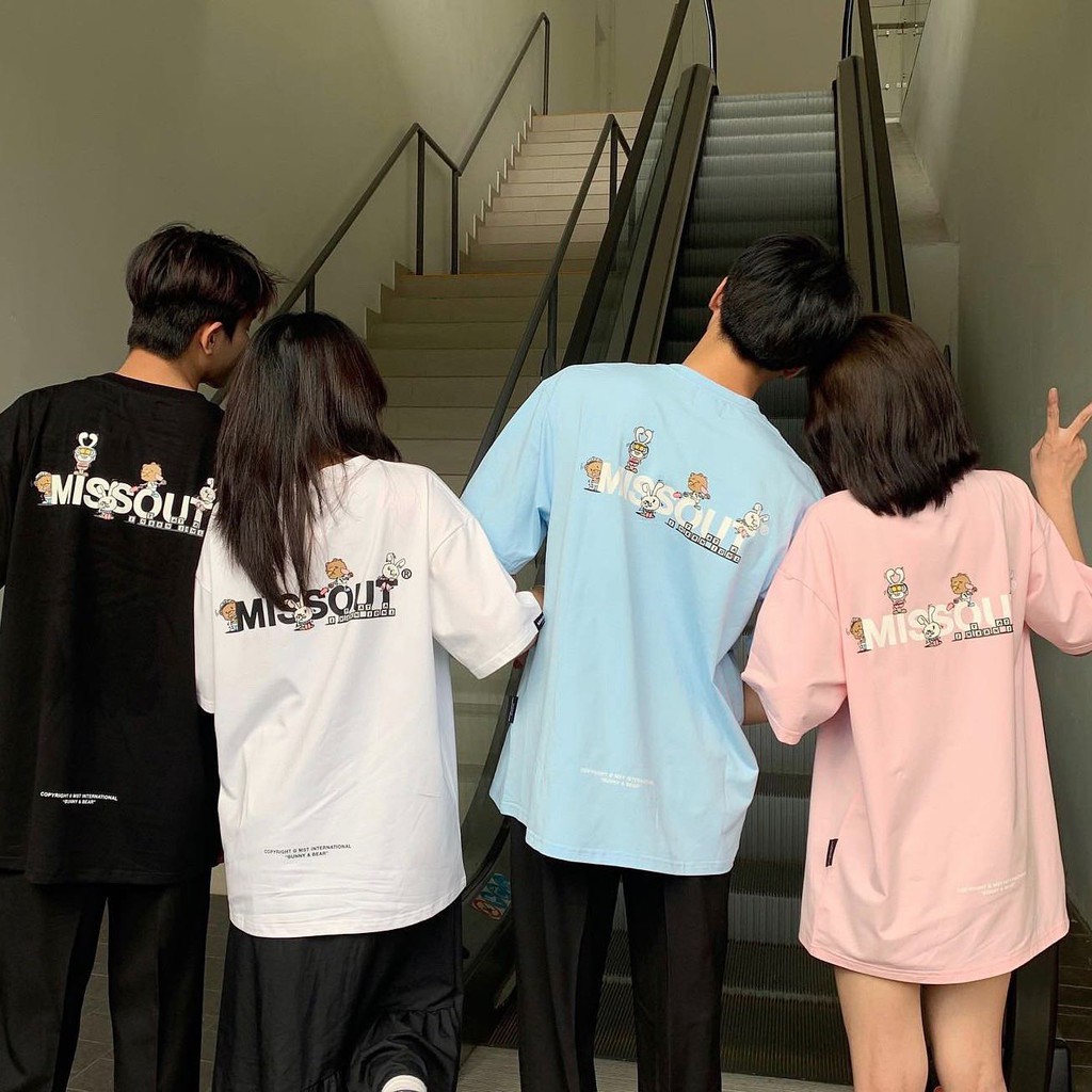 [Mã SKAMSALE07 giảm 10% TỐI ĐA 100K đơn150K] Áo Thun Missout BUNNY&BEAR TEE 4 màu nam nữ Full Tag tay cổ | BigBuy360 - bigbuy360.vn